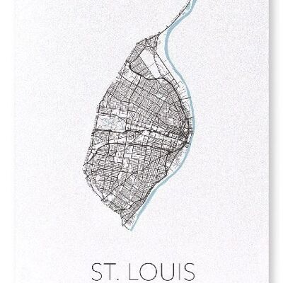 ST. LOUIS CUTOUT (LIGHT): Art Print