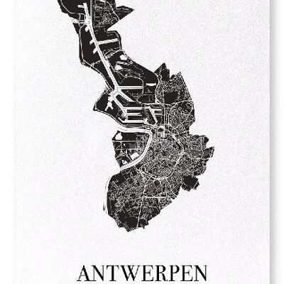 ANTWERP CUTOUT (DARK): Art Print