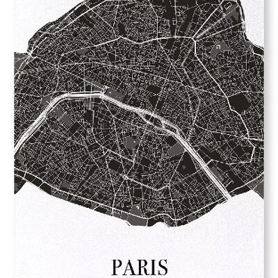 PARIS CUTOUT (DARK): Art Print