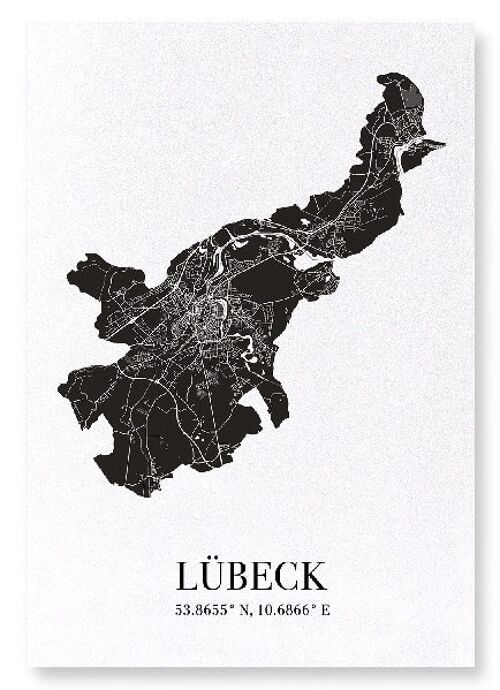 LÜBECK CUTOUT (DARK): Art Print