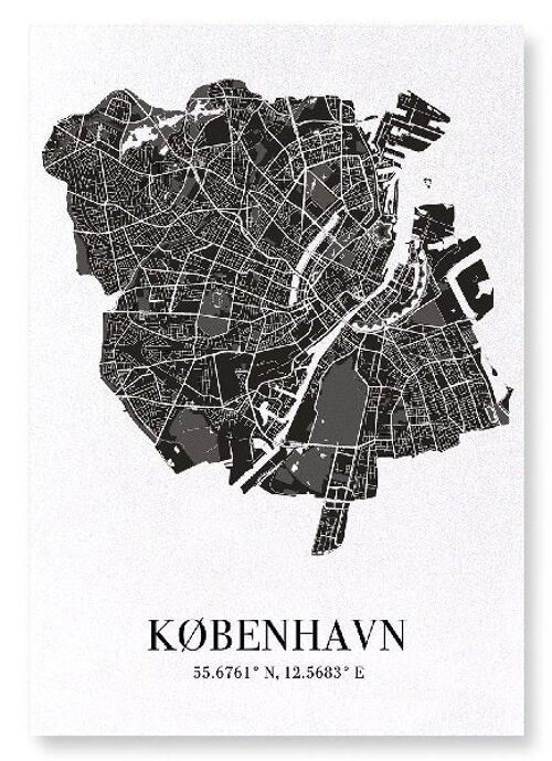 COPENHAGEN CUTOUT (DARK): Art Print