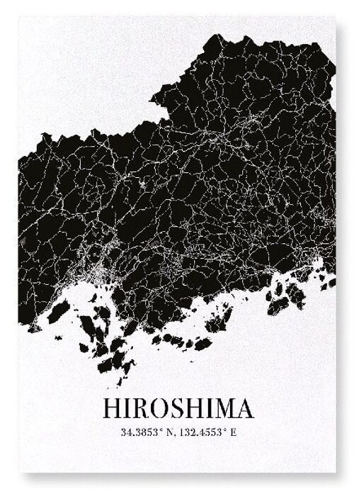 HIROSHIMA CUTOUT (DARK): Art Print