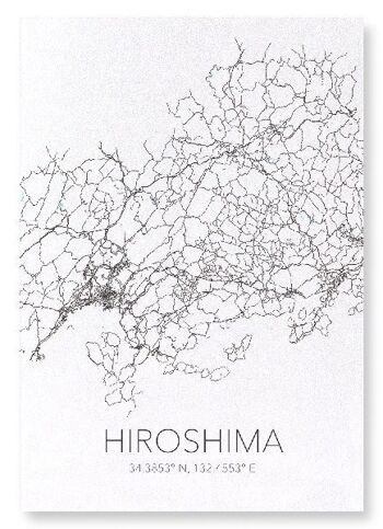 DÉCOUPE D'HIROSHIMA (FONCÉ): Impression artistique 3