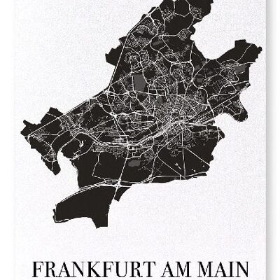 FRANKFURT AUSSCHNITT (DUNKEL): Kunstdruck