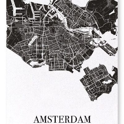 AMSTERDAM CUTOUT (DARK): Art Print