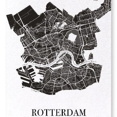 ROTTERDAM CUTOUT (DARK): Art Print