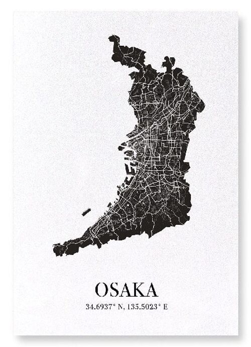 OSAKA CUTOUT (DARK): Art Print
