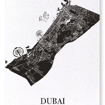 DUBAI CUTOUT (DARK): Art Print