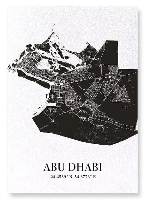 ABU DHABI CUTOUT (DARK): Art Print