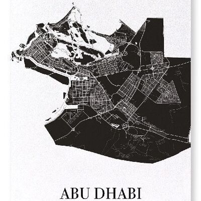 DÉCOUPE D'ABU DHABI (FONCÉ): Impression artistique