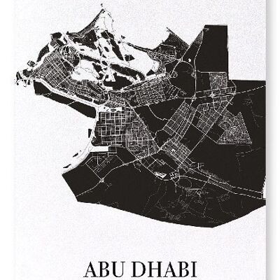 ABU DHABI CUTOUT (DARK): Art Print