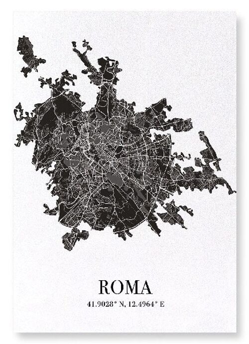 ROME CUTOUT (DARK): Art Print