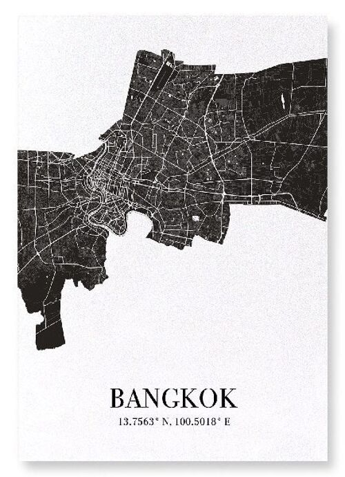 BANGKOK CUTOUT (DARK): Art Print