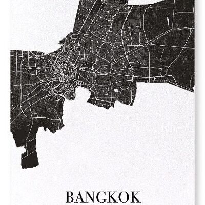 BANGKOK CUTOUT (DARK): Art Print