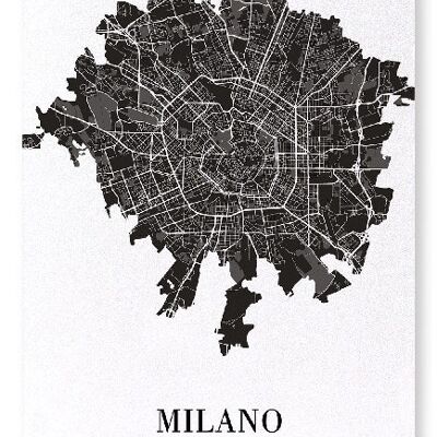DÉCOUPE DE MILAN (FONCÉ): Impression artistique