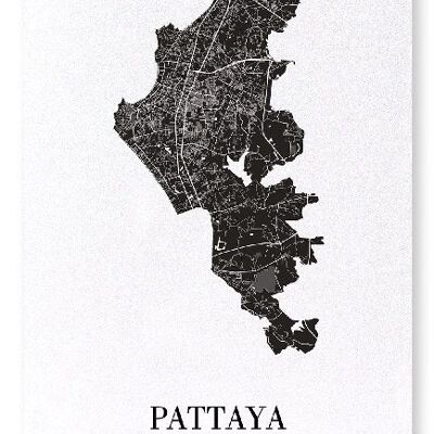 PATTAYA CUTOUT (DARK): Art Print
