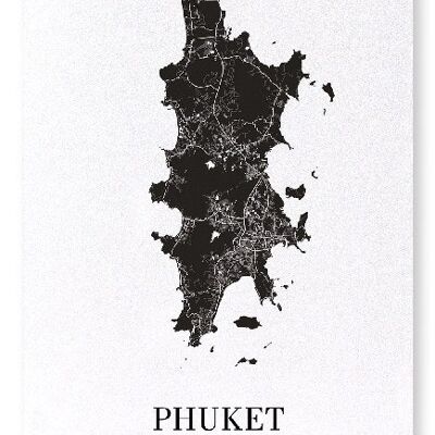 PHUKET CUTOUT (DARK): Art Print