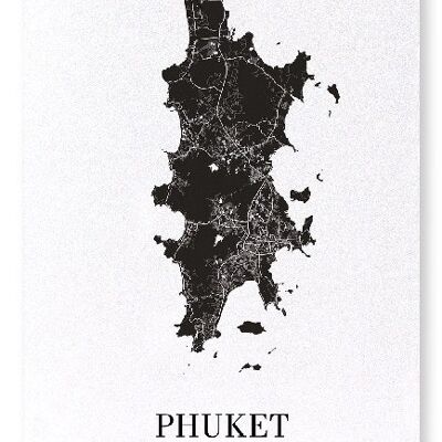 DÉCOUPE DE PHUKET (FONCÉ): Impression artistique