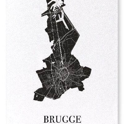 BRUGES CUTOUT (DARK): Art Print