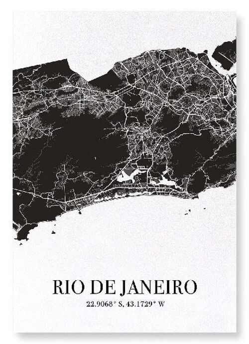 RIO DE JANEIRO CUTOUT (DARK): Art Print