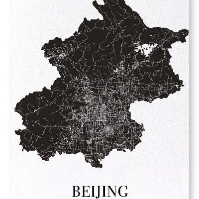 BEIJING CUTOUT (DARK): Art Print