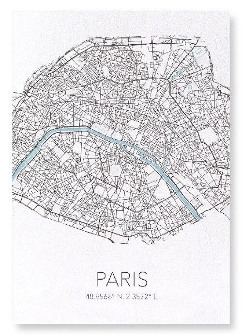 PARIS CUTOUT (LIGHT): Art Print