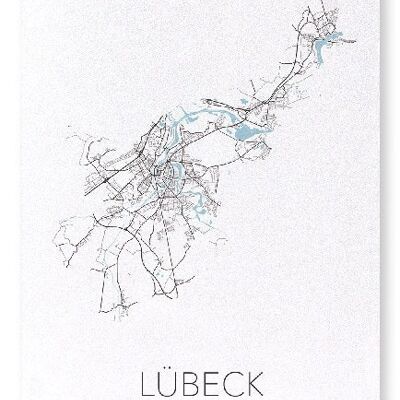 LÜBECK AUSSCHNITT (LICHT): Kunstdruck