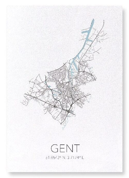 GHENT CUTOUT (LIGHT): Art Print