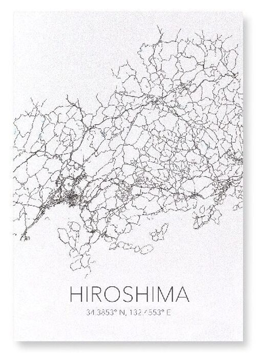 HIROSHIMA CUTOUT (LIGHT): Art Print
