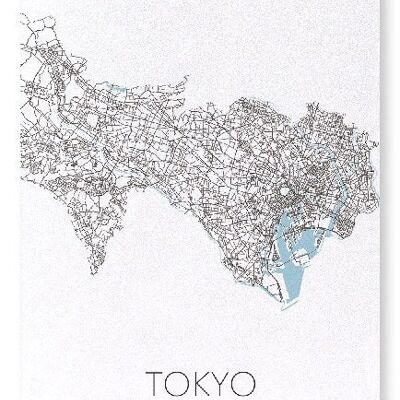 TOKYO AUSSCHNITT (LICHT): Kunstdruck