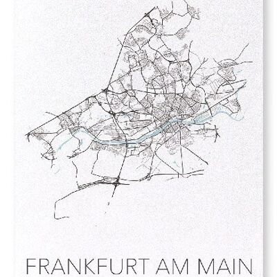 FRANKFURT AUSSCHNITT (LICHT): Kunstdruck