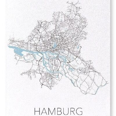 HAMBURG CUTOUT (LIGHT): Art Print