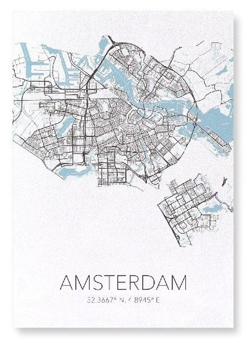 AMSTERDAM CUTOUT (LIGHT): Art Print