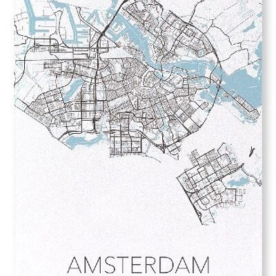 AMSTERDAM CUTOUT (LIGHT): Art Print
