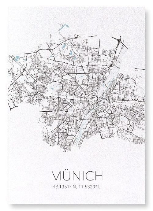 MUNICH CUTOUT (LIGHT): Art Print
