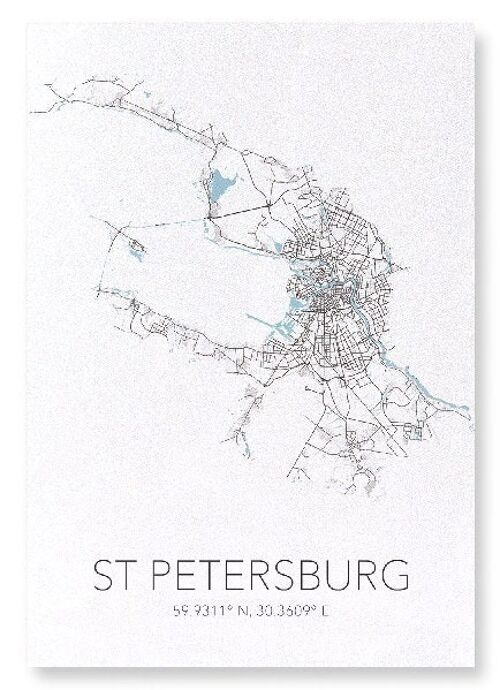 ST PETERSBURG CUTOUT (LIGHT): Art Print
