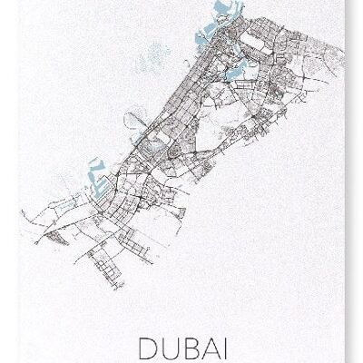 DUBAI CUTOUT (LIGHT): Art Print