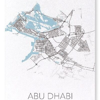 ABU DHABI CUTOUT (LIGHT): Art Print