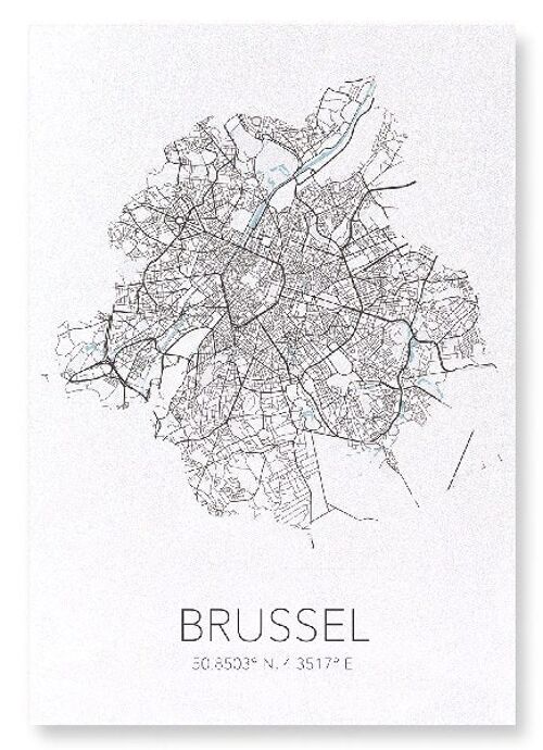 BRUSSELS CUTOUT (LIGHT): Art Print