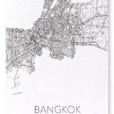 BANGKOK CUTOUT (LIGHT): Art Print