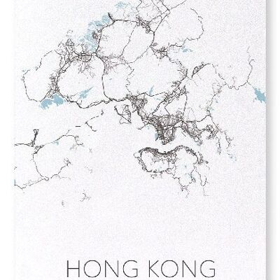 HONG KONG AUSSCHNITT (LICHT): Kunstdruck