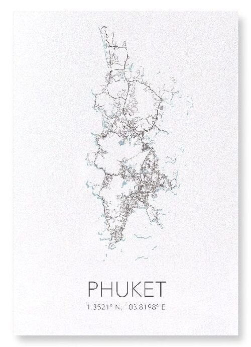 PHUKET CUTOUT (LIGHT): Art Print