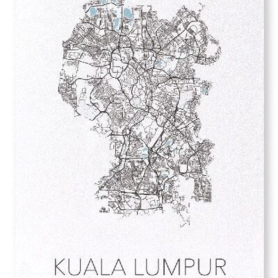 KUALA LUMPUR AUSSCHNITT (LICHT): Kunstdruck