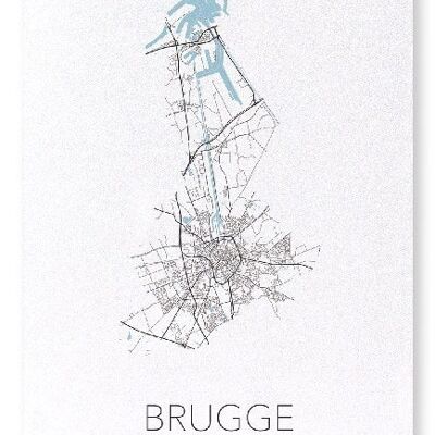 BRUGES CUTOUT (LIGHT): Art Print