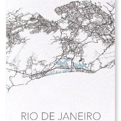 RIO DE JANEIRO AUSSCHNITT (LICHT): Kunstdruck