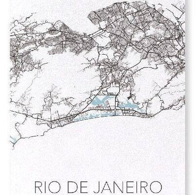 RIO DE JANEIRO CUTOUT (LIGHT): Art Print