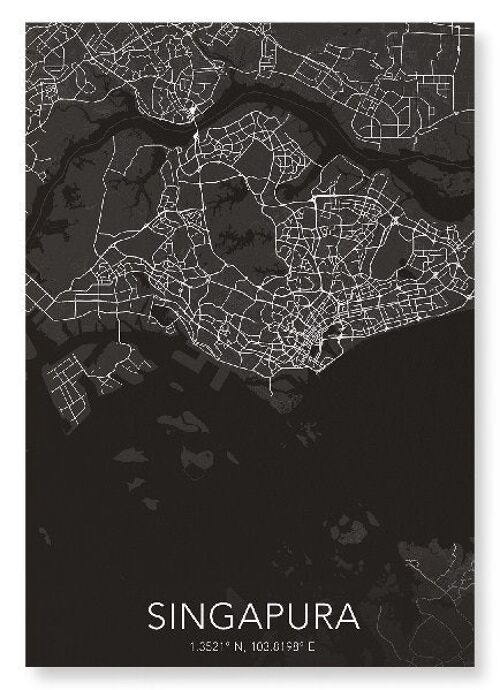 SINGAPORE FULL (DARK): Art Print