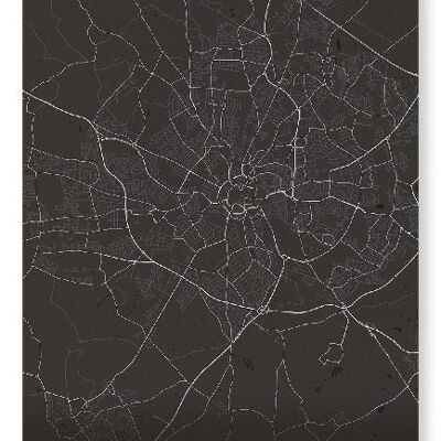 COVENTRY MAPPA COMPLETA (SCURO): Stampa artistica