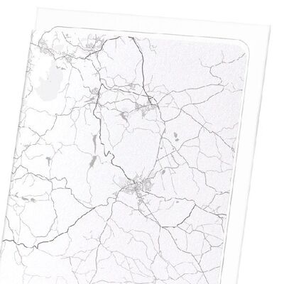 BUXTON FULL MAP (LIGHT): Art Print