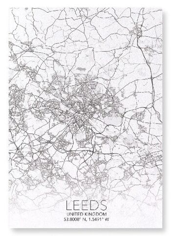 CARTE COMPLÈTE DE LEEDS (LUMIÈRE): Impression artistique 2